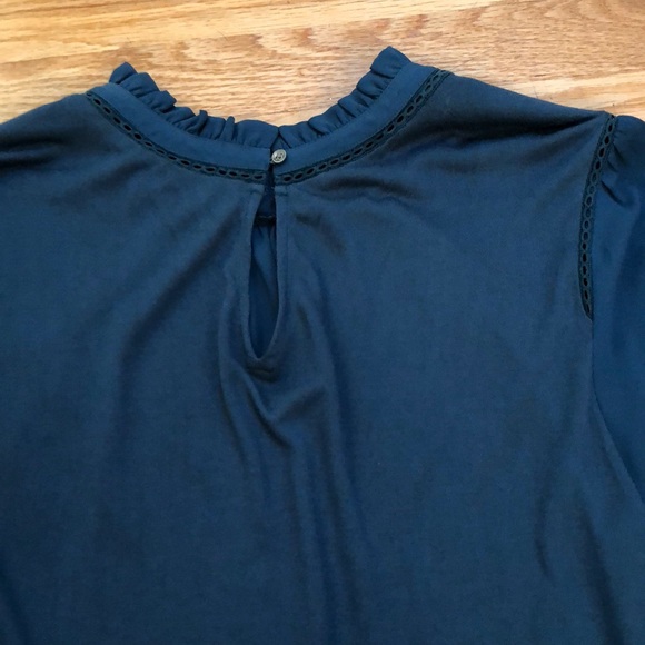 Loft Teal Blouse Size M - Picture 6 of 7
